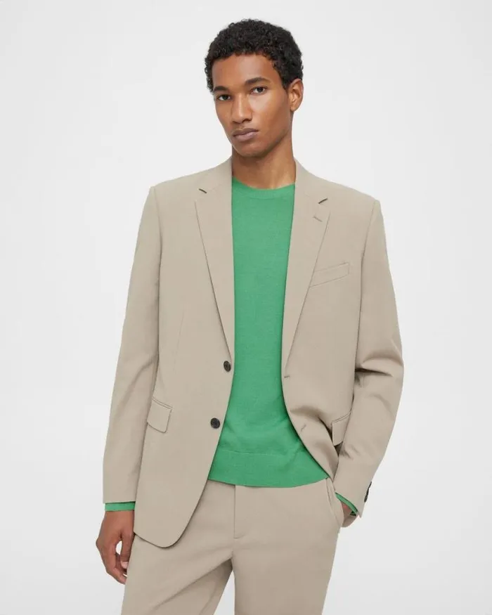 Blazers Jackets Men Theory Chambers Blazer In Neoteric Twill Bark