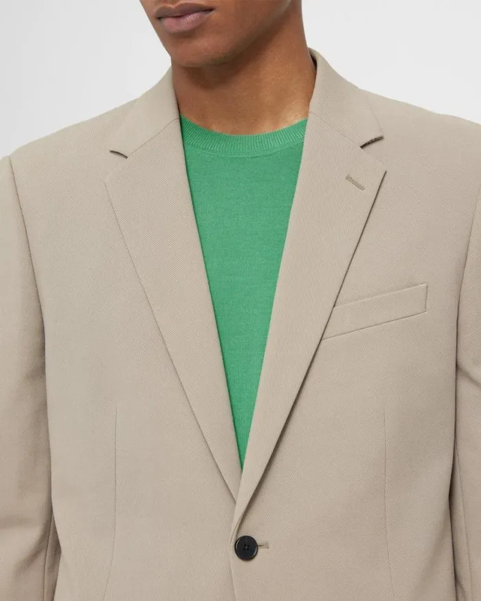 Blazers Jackets Men Theory Chambers Blazer In Neoteric Twill Bark Blazers Jackets Men Theory Chambers Blazer In Neoteric Twill Bark