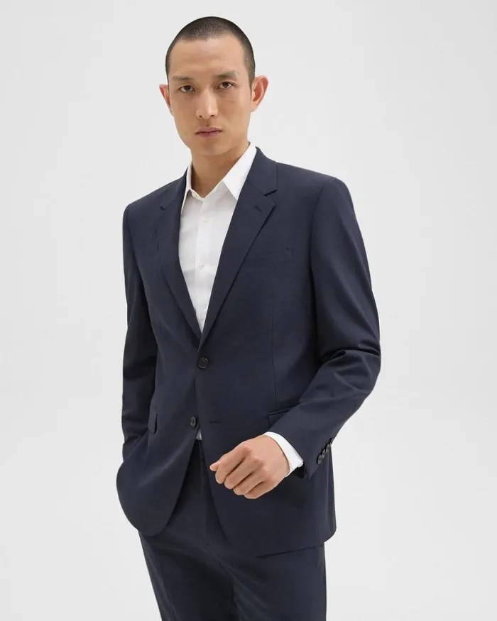 Blazers Jackets Men Theory Chambers Blazer In Stretch Wool Navy Blazers Jackets Men Theory Chambers Blazer In Stretch Wool Navy