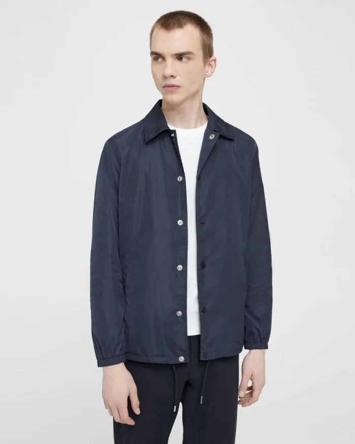 Blazers Jackets Men Theory Coach039s Jacket In Nylon Baltic