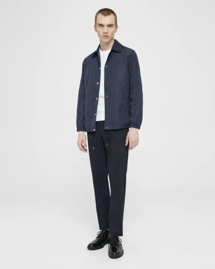 Blazers Jackets Men Theory Coach039s Jacket In Nylon Baltic
