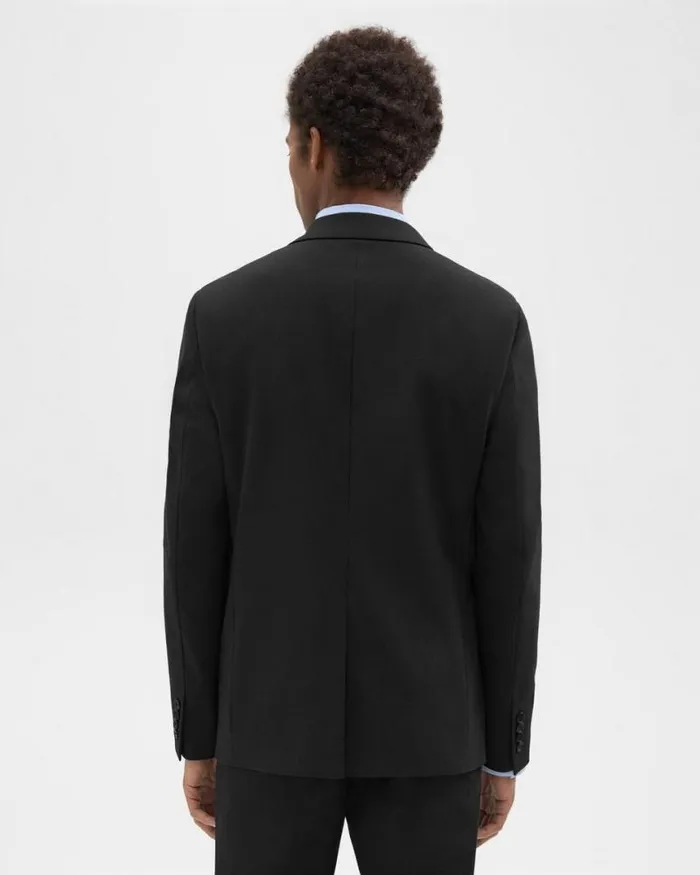 Blazers Jackets Men Theory Morton Blazer In Stretch Cotton Black