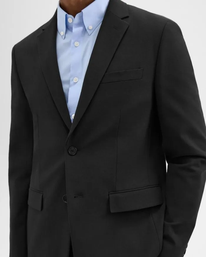 Blazers Jackets Men Theory Morton Blazer In Stretch Cotton Black