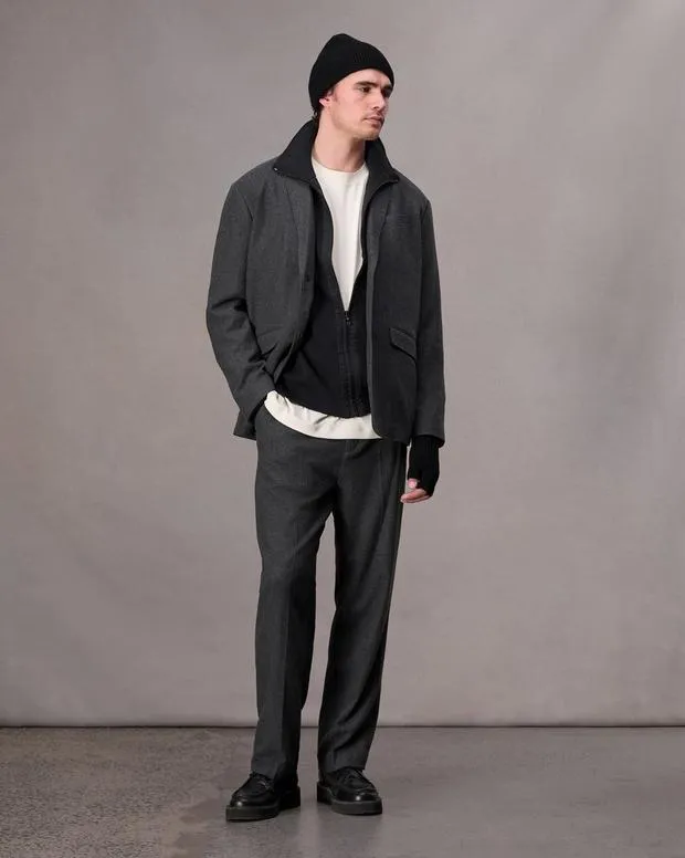 Blazers Men Rag and Bone Shift Flannel Blazer Heather Grey