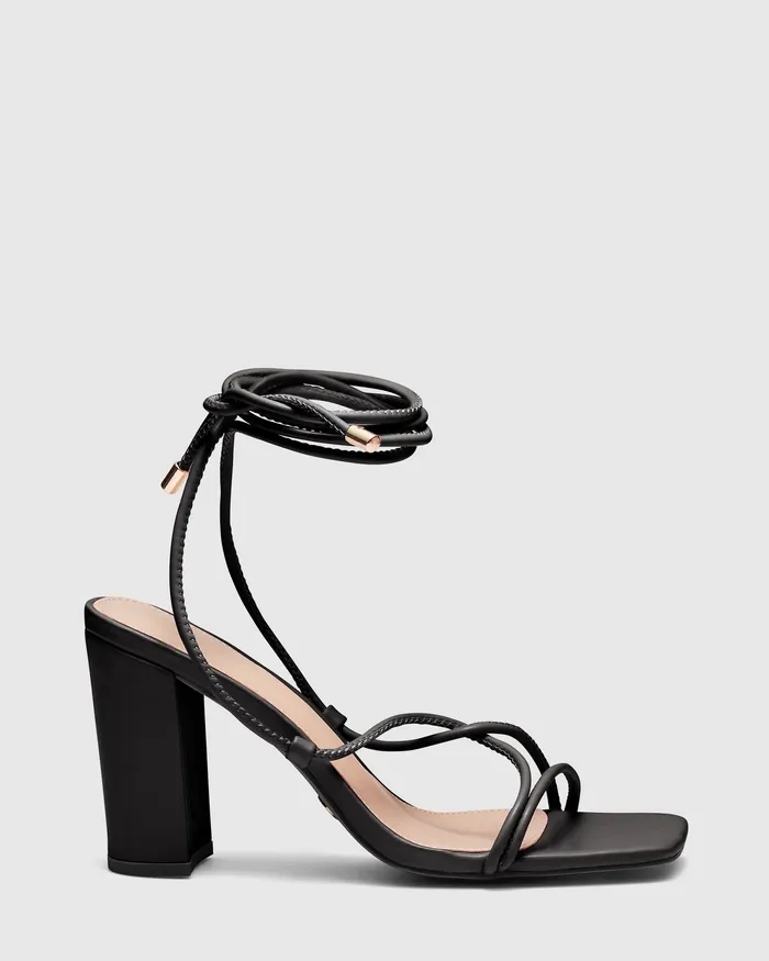 Block Heels NOVO Shoes Women ZACHI BLACK