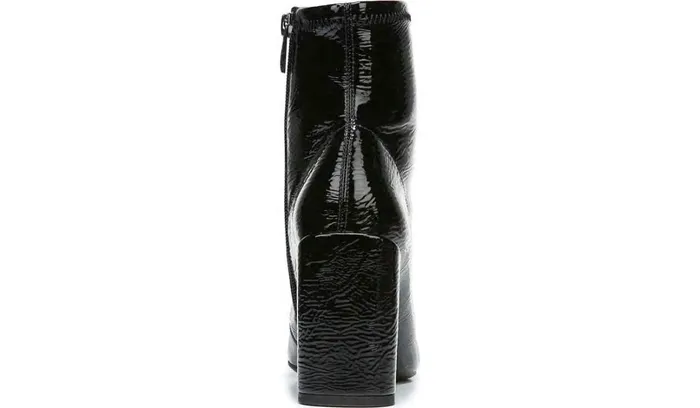 Booties Women Franco Sarto Franco Harmond Block Heel Bootie Black Patent