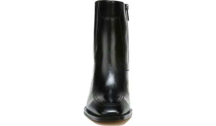 Booties Women Franco Sarto Sarto Romana Block Heel Bootie Black Leather