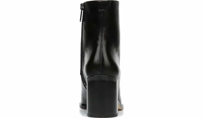 Booties Women Franco Sarto Sarto Romana Block Heel Bootie Black Leather