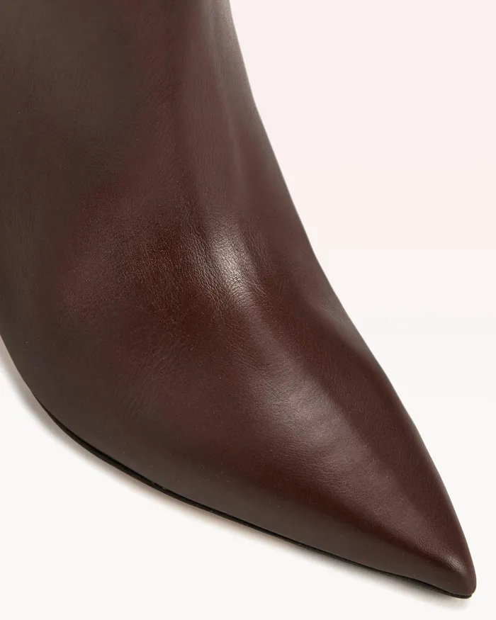 Boots Women Alexandre Birman Brena 85 Tall Boot 8211 Luxury Leather Boots 8211 Brown KneeHigh Boots Alexandre Birman Brown