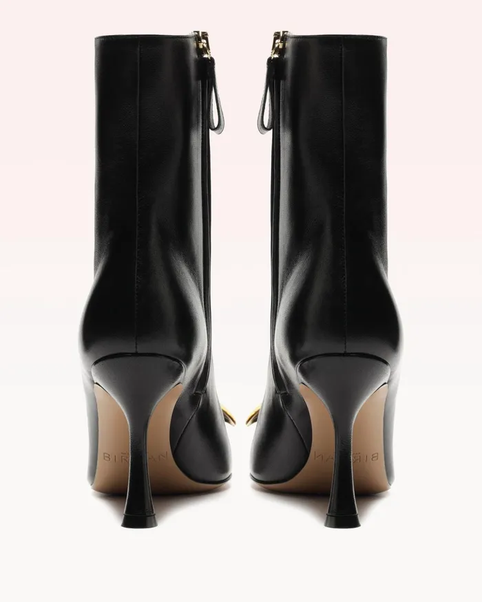 Boots Women Alexandre Birman Harper Black Bootie 8211 Luxury Leather Boots 8211 Designer Black Boots Black