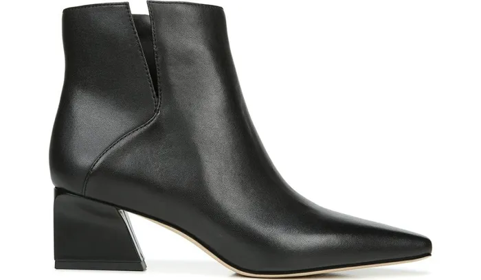Boots Women Franco Sarto Franco Sandria Block Heel Bootie Black Leather