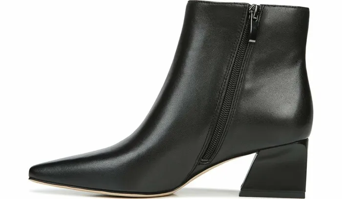 Boots Women Franco Sarto Franco Sandria Block Heel Bootie Black Leather
