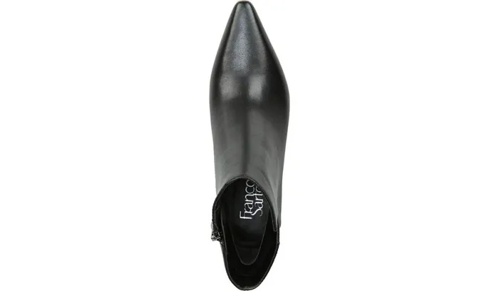 Boots Women Franco Sarto Franco Sandria Block Heel Bootie Black Leather