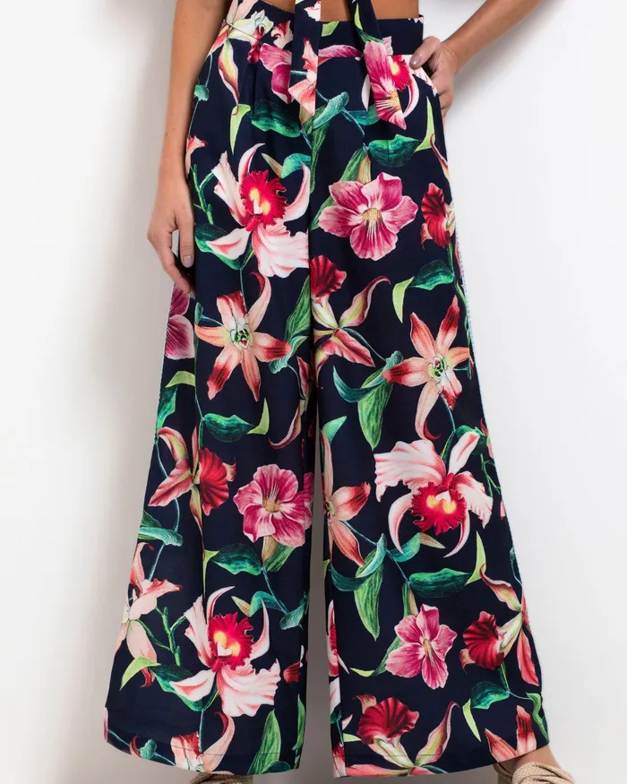 Bottoms Women PatBO Laelia Wide Leg Pant FINAL SALE