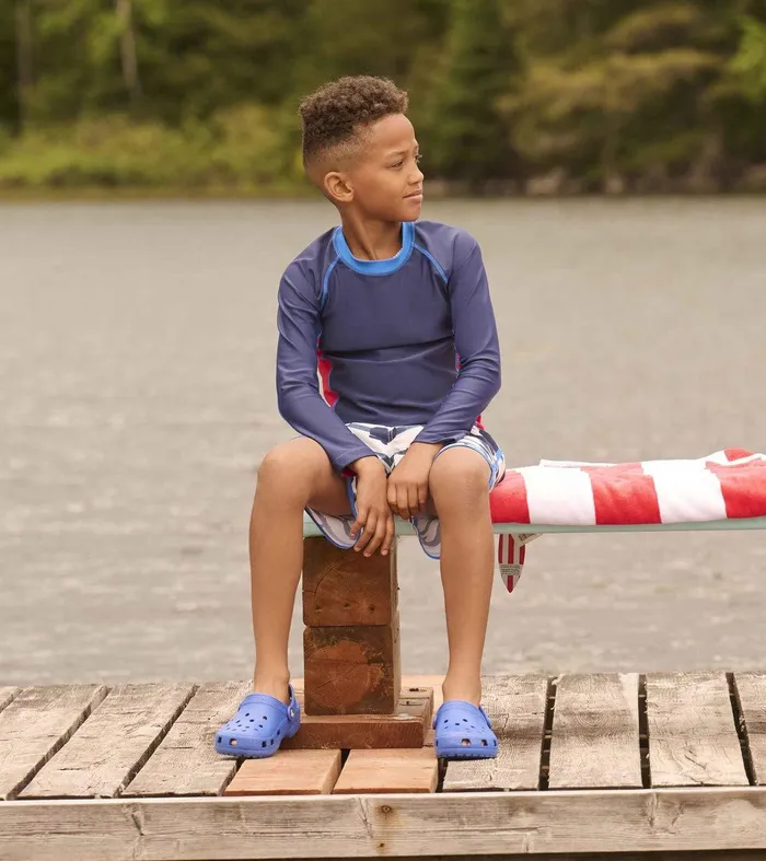 Boys Nautical Colourblock Long Sleeve Rashguard Hatley