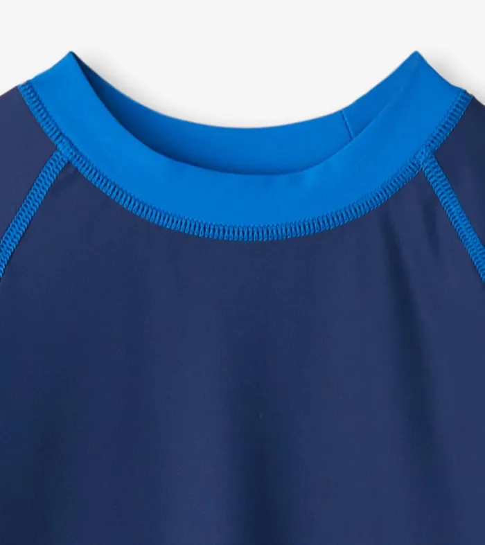 Boys Nautical Colourblock Long Sleeve Rashguard Hatley