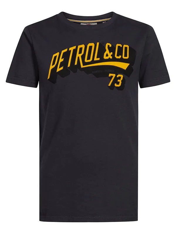 Boys TShirts Petrol Industries Artwork TShirt Raven Grey
