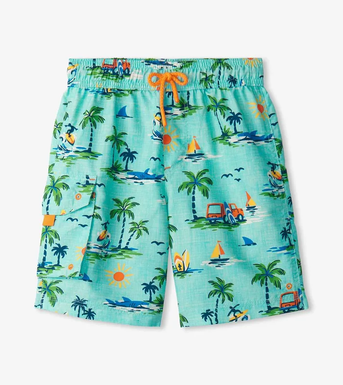 Boys Vintage Holiday Board Shorts Hatley