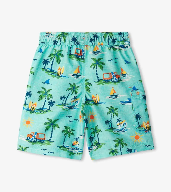 Boys Vintage Holiday Board Shorts Hatley
