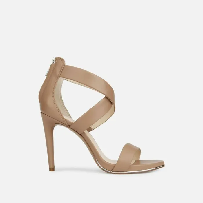 Brooke Cross Sandal Latte Women Kenneth Cole Heels