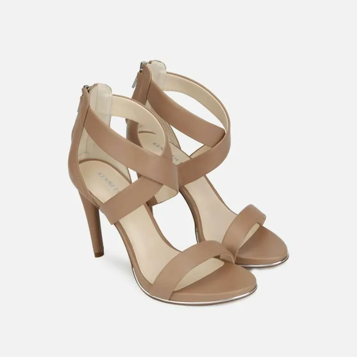 Brooke Cross Sandal Latte Women Kenneth Cole Heels