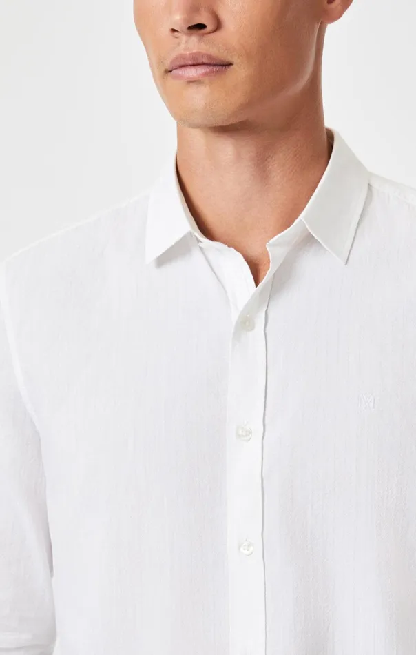 Button UpLong Sleeve Shirt In White Men Mavi Jeans TShirts Button UpLong Sleeve Shirt In White Men Mavi Jeans TShirts