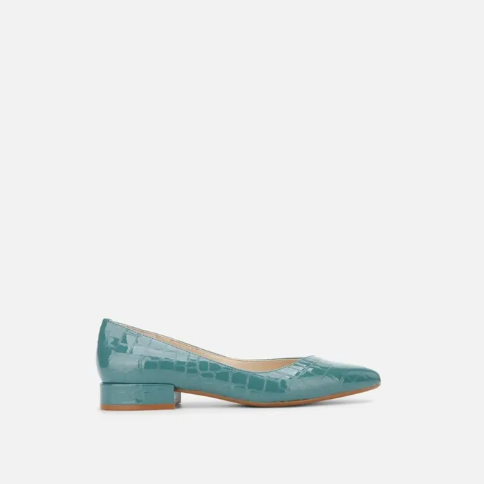Camelia Patent Leather Ballet Sea Green Women Kenneth Cole Flats