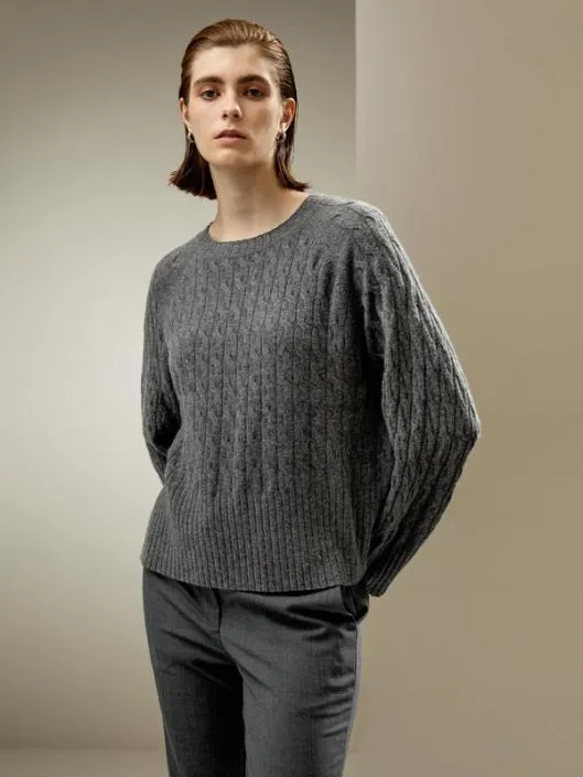 Cashmere Oversized Sweater 8211 Luxurious Baby Cashmere Crew Neck Women Lilysilk Knitwear