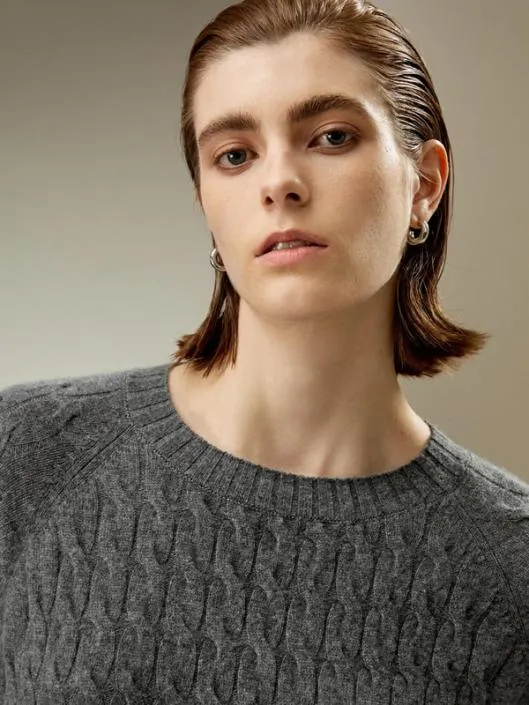 Cashmere Oversized Sweater 8211 Luxurious Baby Cashmere Crew Neck Women Lilysilk Knitwear