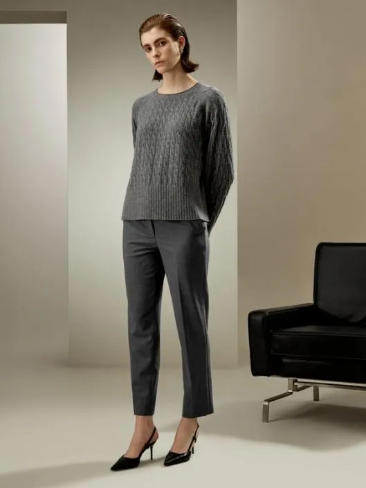 Cashmere Oversized Sweater 8211 Luxurious Baby Cashmere Crew Neck Women Lilysilk Knitwear