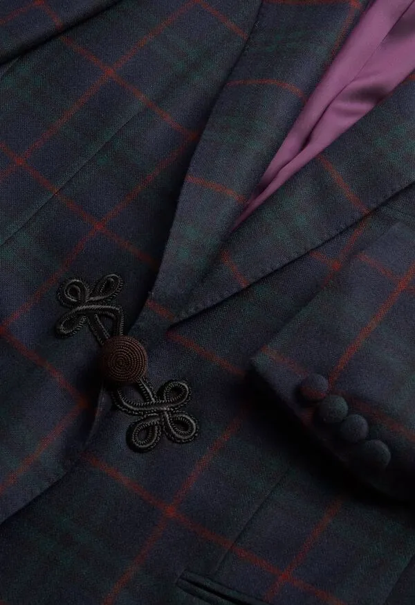 Cashmere Plaid Dinner Jacket Bottle Green Mens Blazers and Jackets Paulstuart Cashmere Plaid Dinner Jacket Bottle Green Mens Blazers and Jackets Paulstuart
