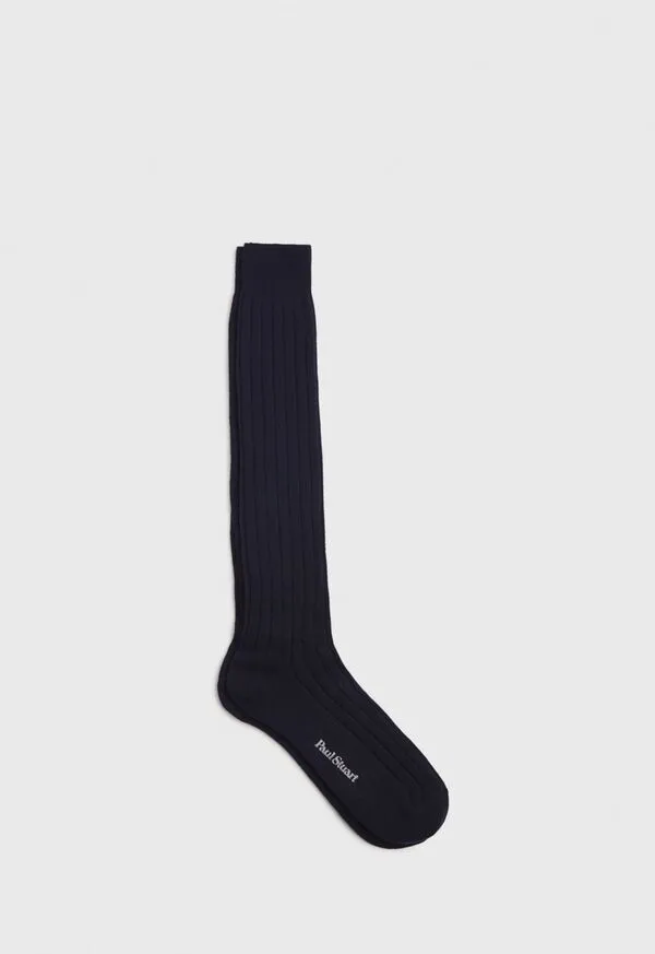Cashmere Ribbed Sock Beige Socks Paulstuart Mens