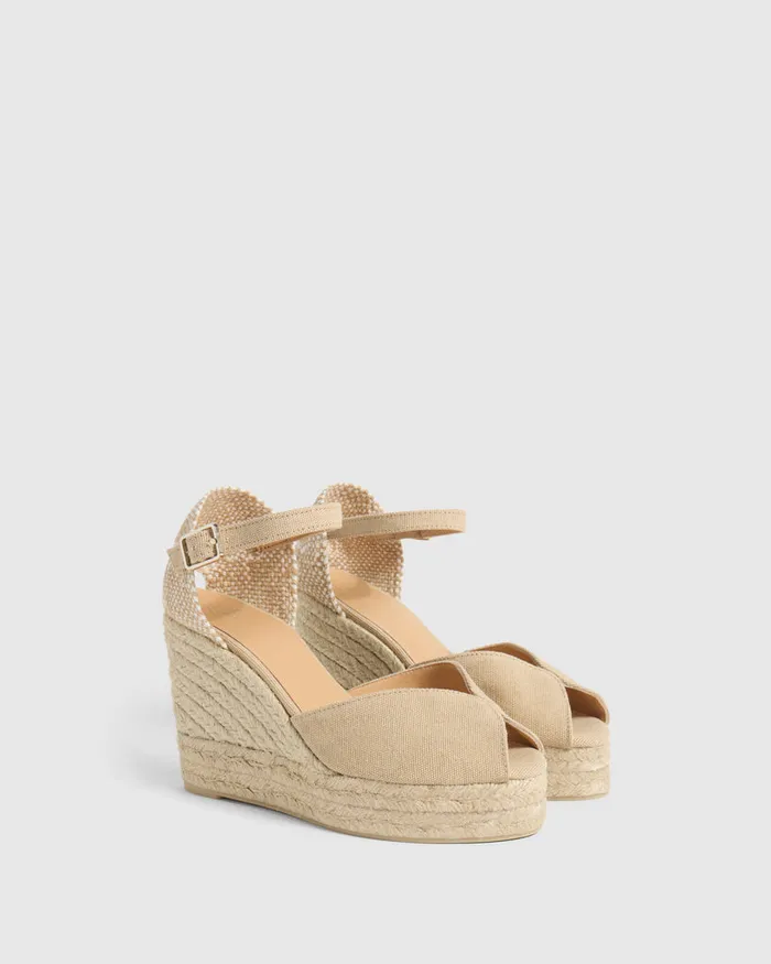 Castaer Bianca8ed002 Sand Women Wedges