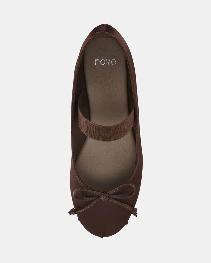 Casuals ZPINDERELLA MILK CHOCOLATE Ballet Flats 8211 NOVO Shoes Women