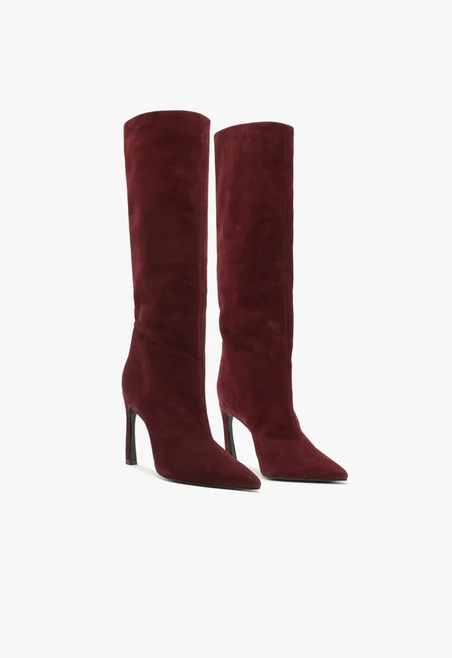 Cate Curve Boot Cherry Wine Women Schutz Shoes Boots