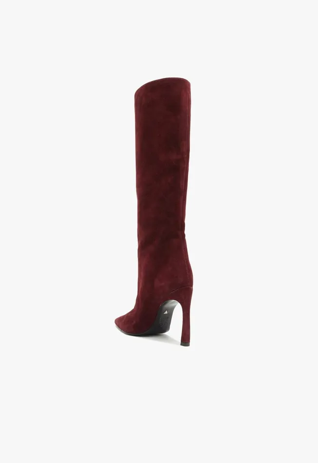 Cate Curve Boot Cherry Wine Women Schutz Shoes Boots