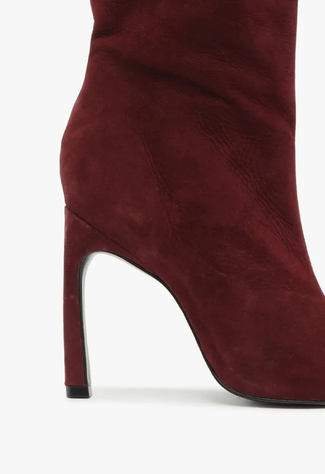 Cate Curve Boot Cherry Wine Women Schutz Shoes Boots