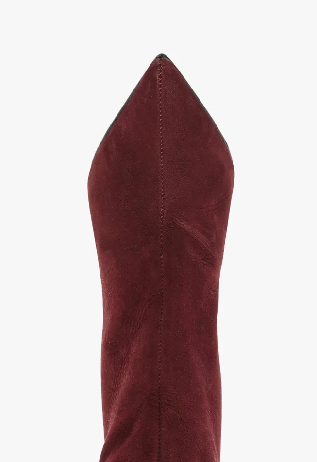 Cate Curve Boot Cherry Wine Women Schutz Shoes Boots