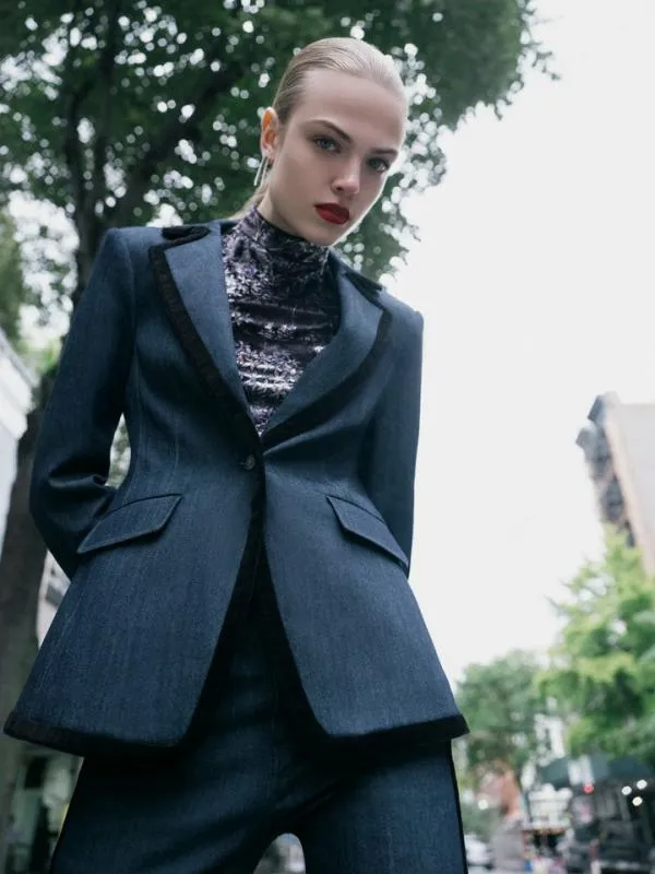 Cinq Sept Ariane Blazer Indigoblack Women Blazers