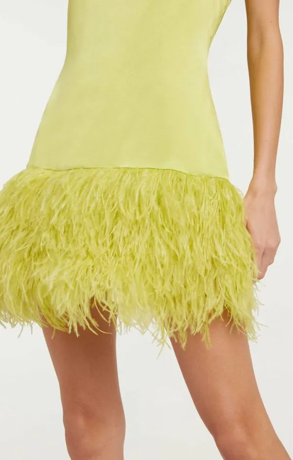 Cinq Sept Barb Dress Key Lime Women Mini