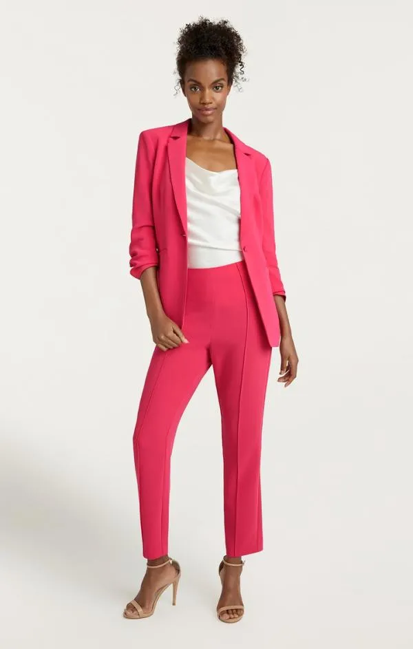 Cinq Sept Crepe Khloe Blazer Berry Jam Women Blazers