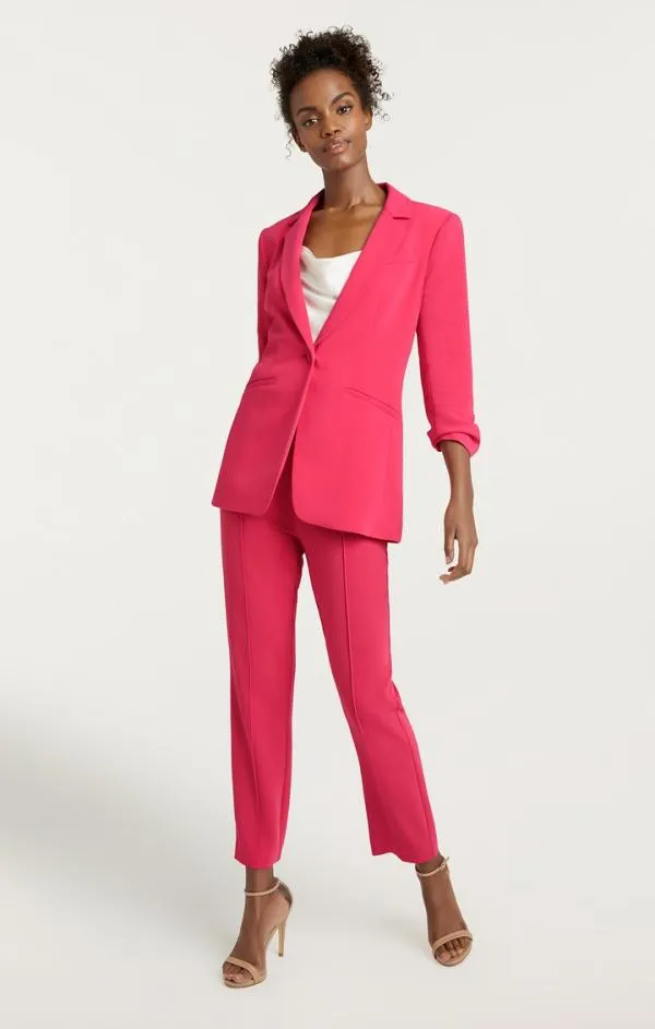 Cinq Sept Crepe Khloe Blazer Berry Jam Women Blazers