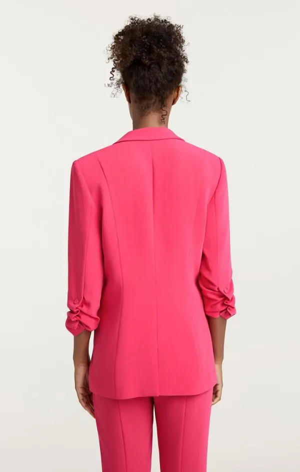 Cinq Sept Crepe Khloe Blazer Berry Jam Women Blazers