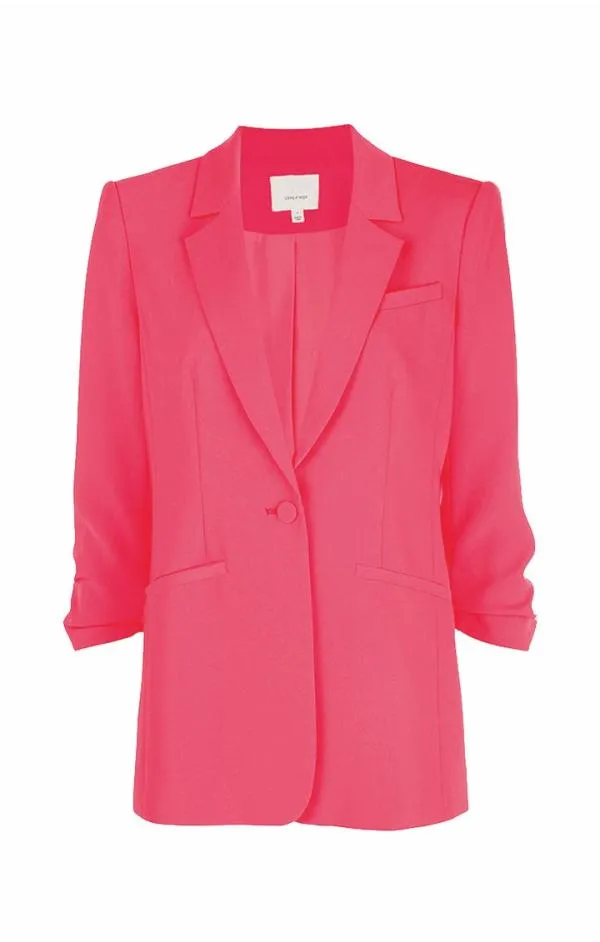 Cinq Sept Crepe Khloe Blazer Berry Jam Women Blazers