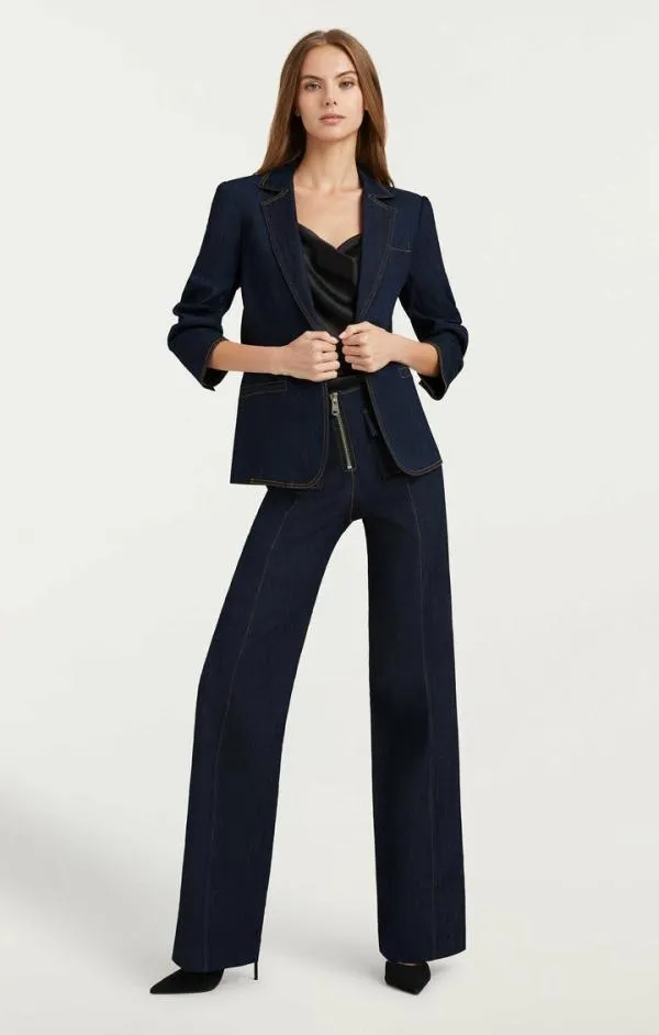 Cinq Sept Denim Khloe Blazer Indigo Women Blazers