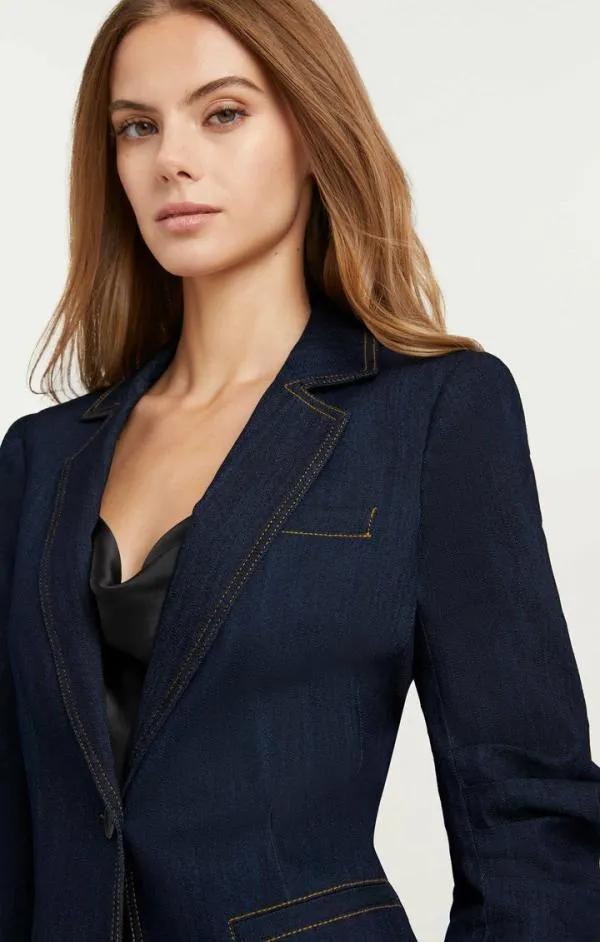 Cinq Sept Denim Khloe Blazer Indigo Women Blazers