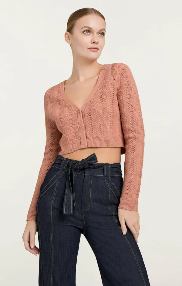 Cinq Sept Isa Cardigan Blusher Women Long Sleeve Tops