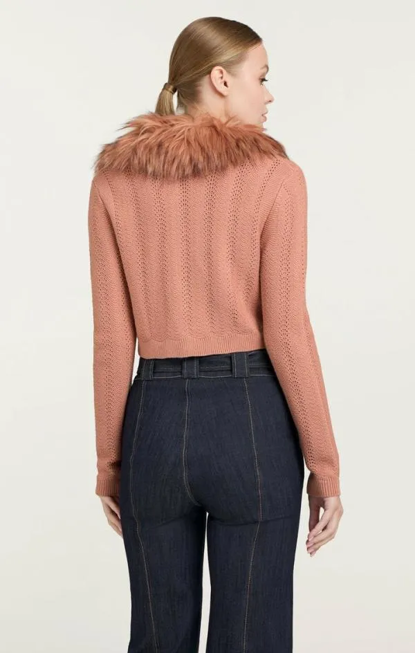 Cinq Sept Isa Cardigan Blusher Women Long Sleeve Tops
