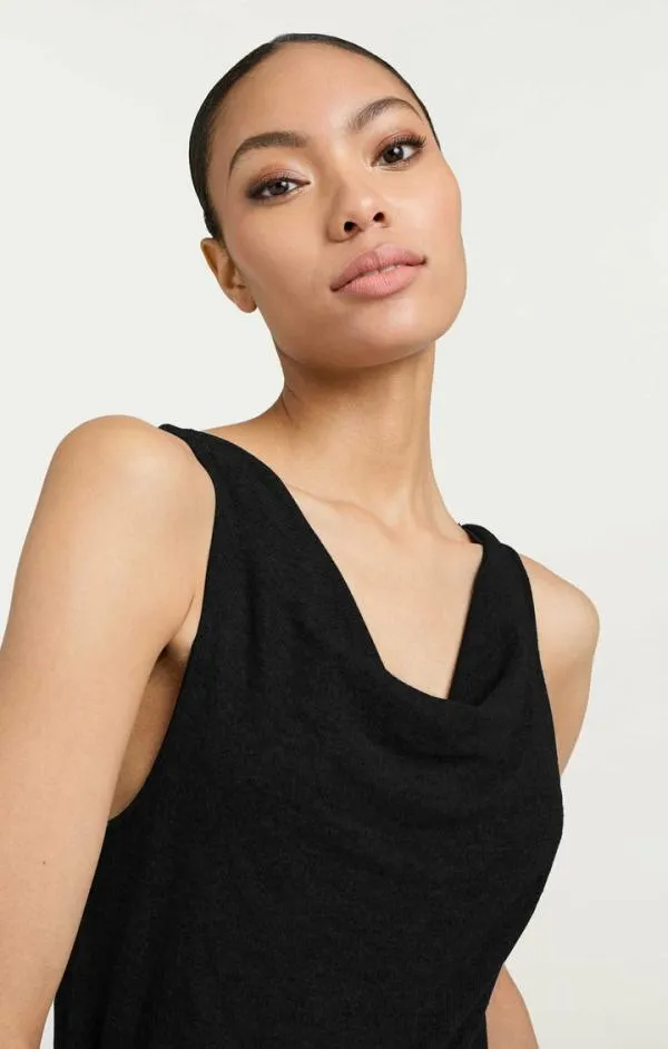 Cinq Sept Karly Top Black Women Tank Tops and Camisoles