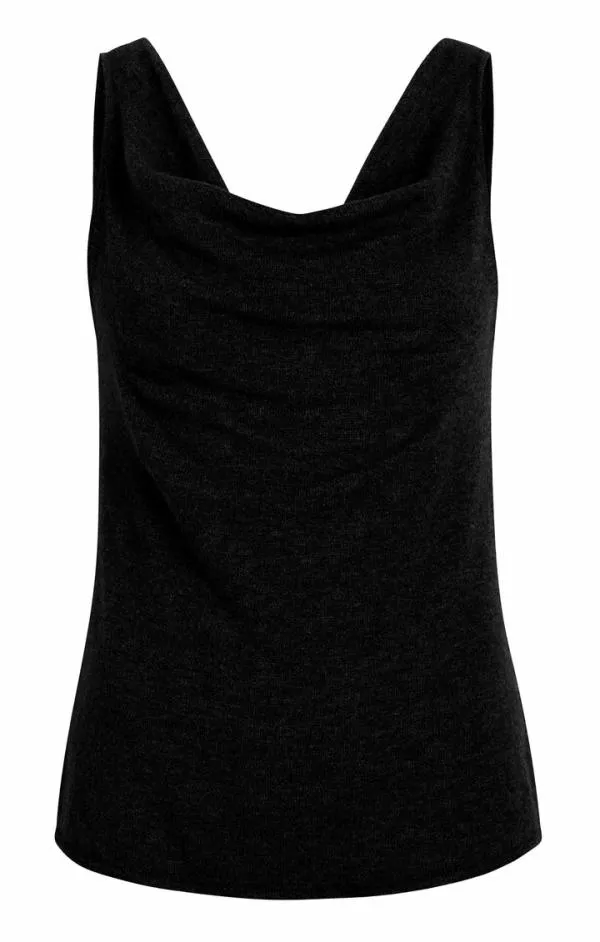 Cinq Sept Karly Top Black Women Tank Tops and Camisoles